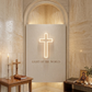 jesus christ cross neon sign for church faith and prayer room