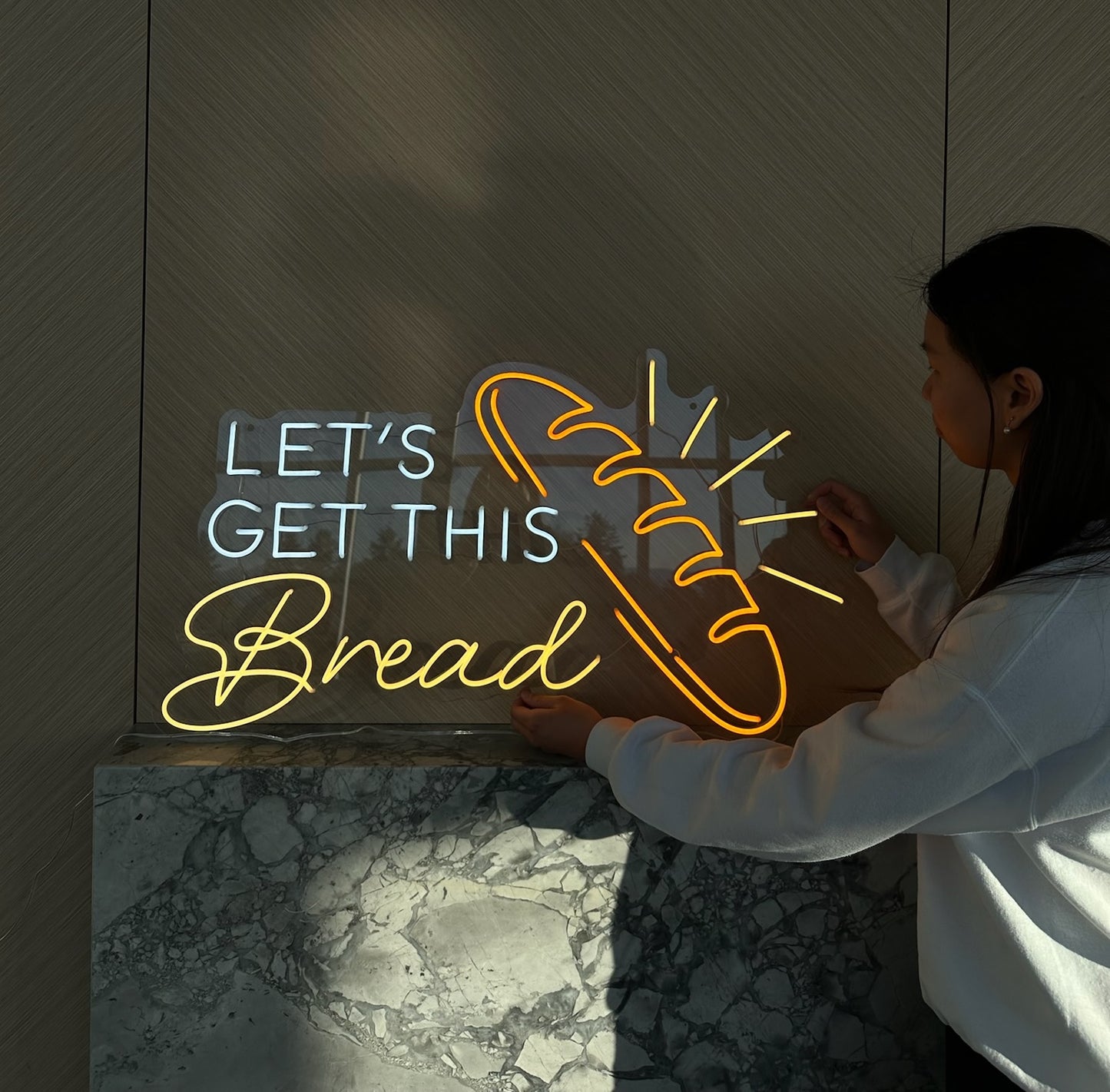 LET'S GET THIS BREAD — LED NEON SIGN