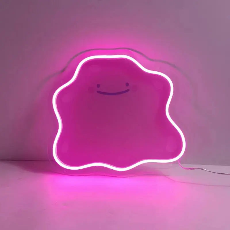 DITTO NEON SIGN | CUTE KAWAII BLOB LED WALL LIGHT Nightglow Studio