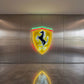ferrari logo neon sign uv printed acrylic LED wall art for sports car enthusiast