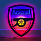 ARSENAL NEON SIGN | LED FOOTBALL CREST WALL LIGHT Nightglow Studio