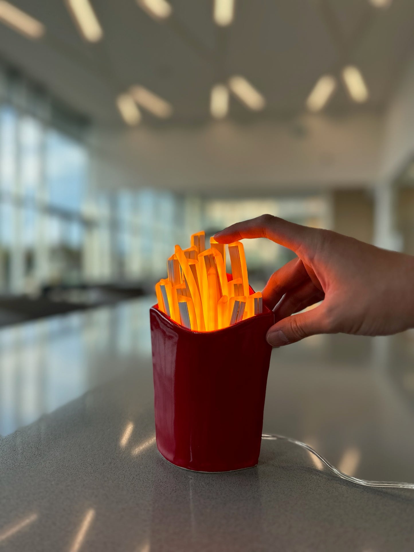 NEON FRIES SCULPTURES NIGHTGLOW ORIGINAL— LED NEON SIGN