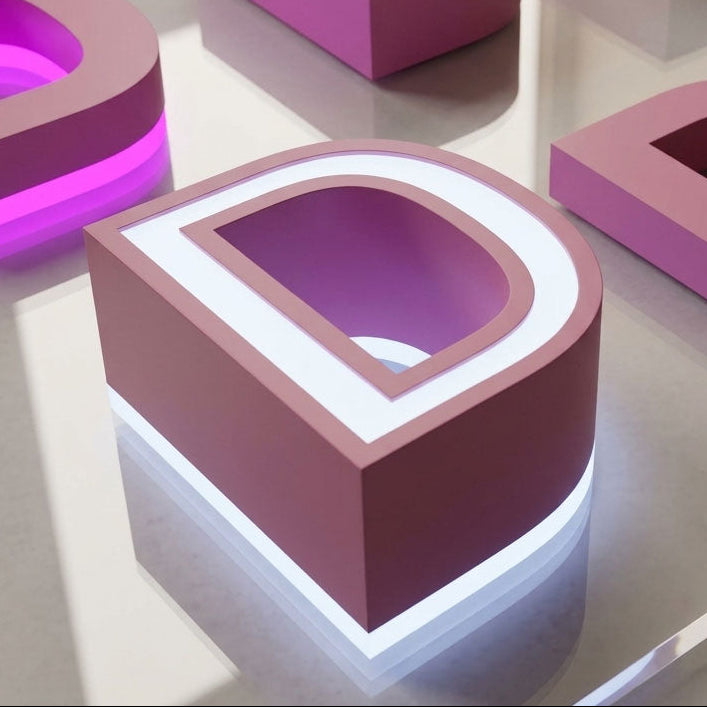 front and back lit LED illuminated 3D letter business signage