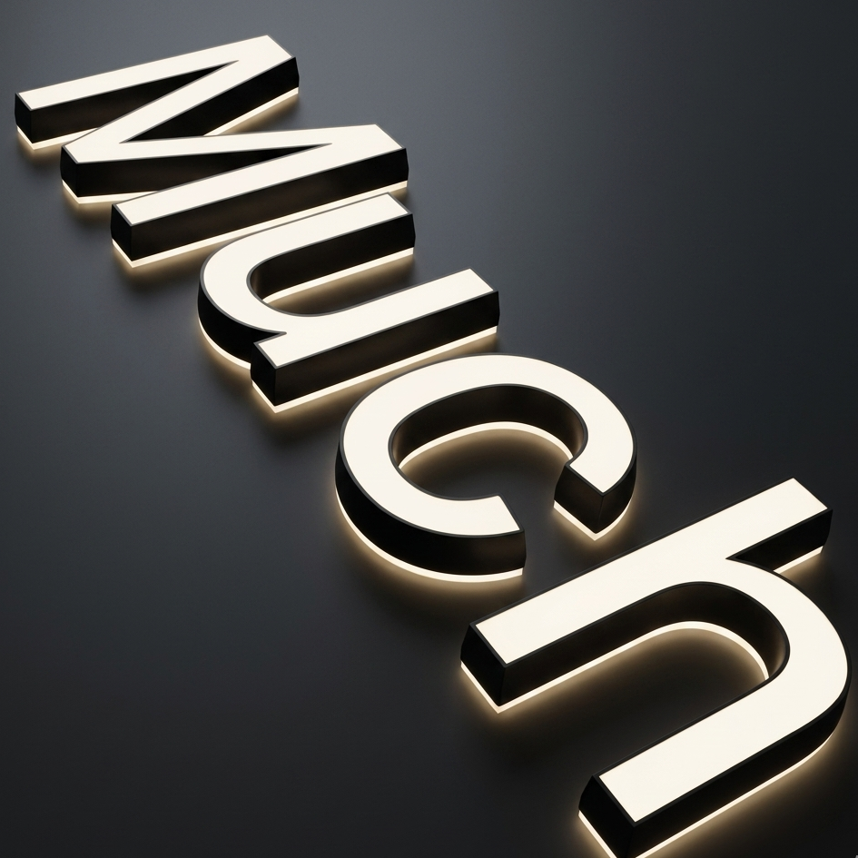 front & back lit LED channel letters illuminated signage for business