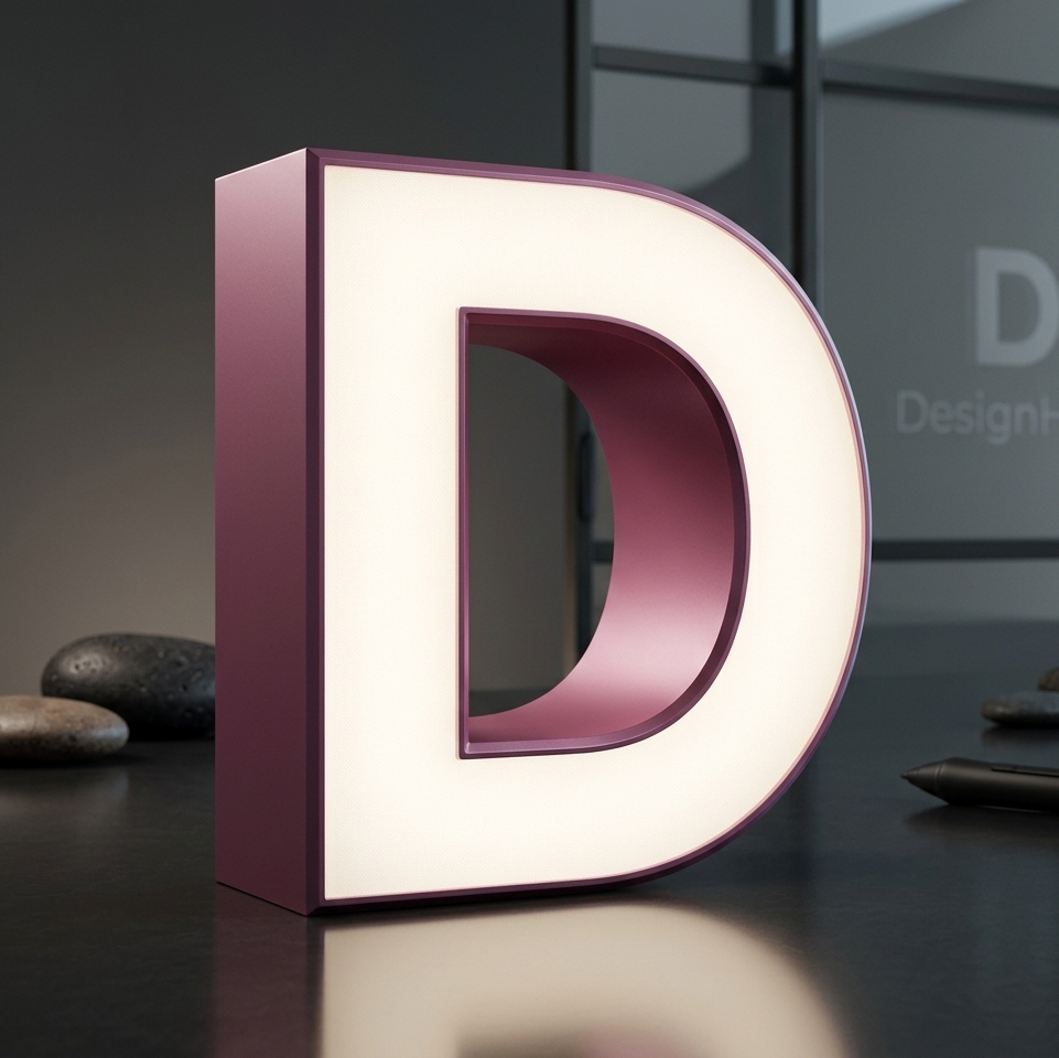 front lit business storefront signage 3D channel letters LED sign
