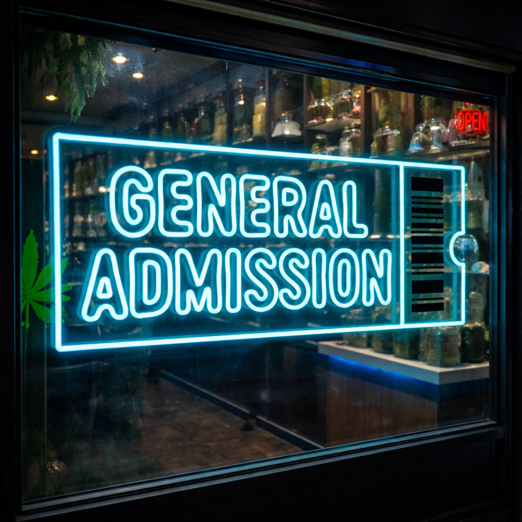 custom neon sign for cannabis shop and vape shops