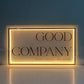 acrylic backlit sign for business LED sign for salon boutique retail luxury store