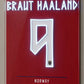 haaland soccer football jersey neon sign fan art haaland wall art poster 