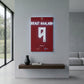 haaland soccer football jersey neon sign fan art haaland wall art poster 