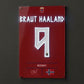 haaland soccer football jersey neon sign fan art haaland wall art poster 