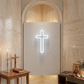 jesus christ cross neon sign for church faith and prayer room