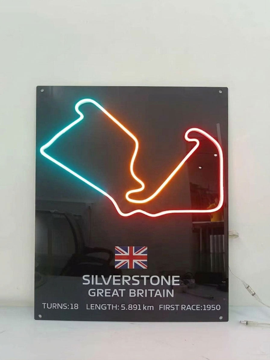 F1 SILVERSTONE GRAND PRIX LED NEON SIGN— LED NEON SIGN Nightglow Studio