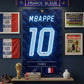 mbappe soccer football jersey neon sign wall art mbappe fan art 
