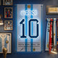 lionel messi soccer football jersey neon sign wall art messi fan art