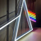 PINK FLOYD DARK SIDE PRISM NEON SIGN | LED MUSIC STUDIO WALL LIGHT Nightglow Studio