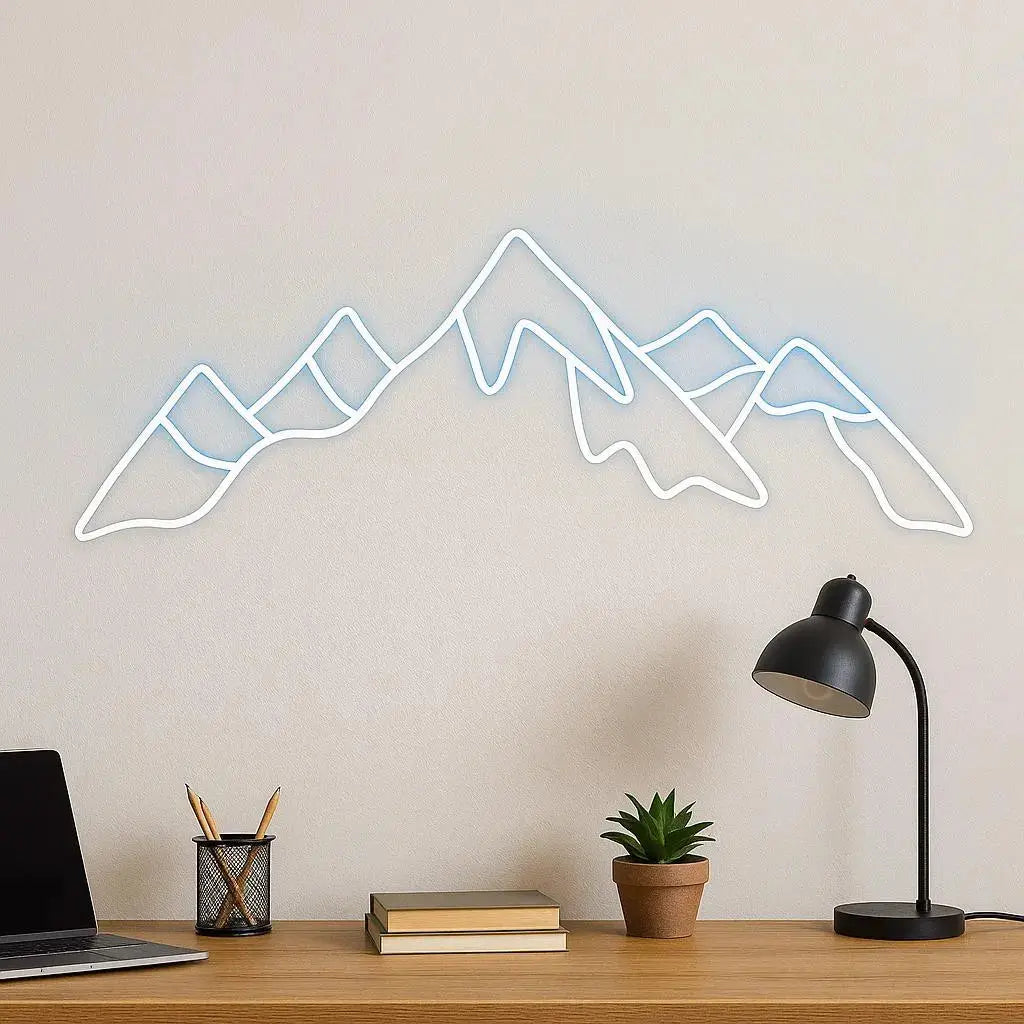 MOUNTAIN LED NEON SIGN | MODERN LANDSCAPE WALL LIGHT Nightglow Studio