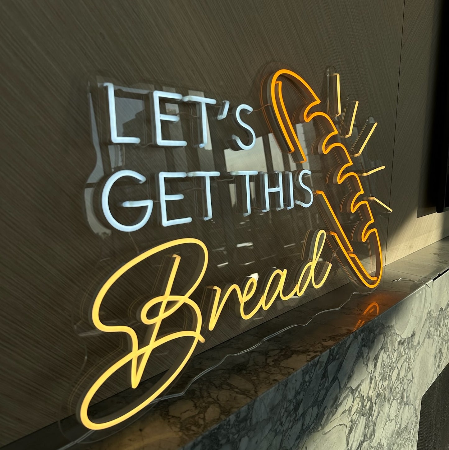 LET'S GET THIS BREAD — LED NEON SIGN