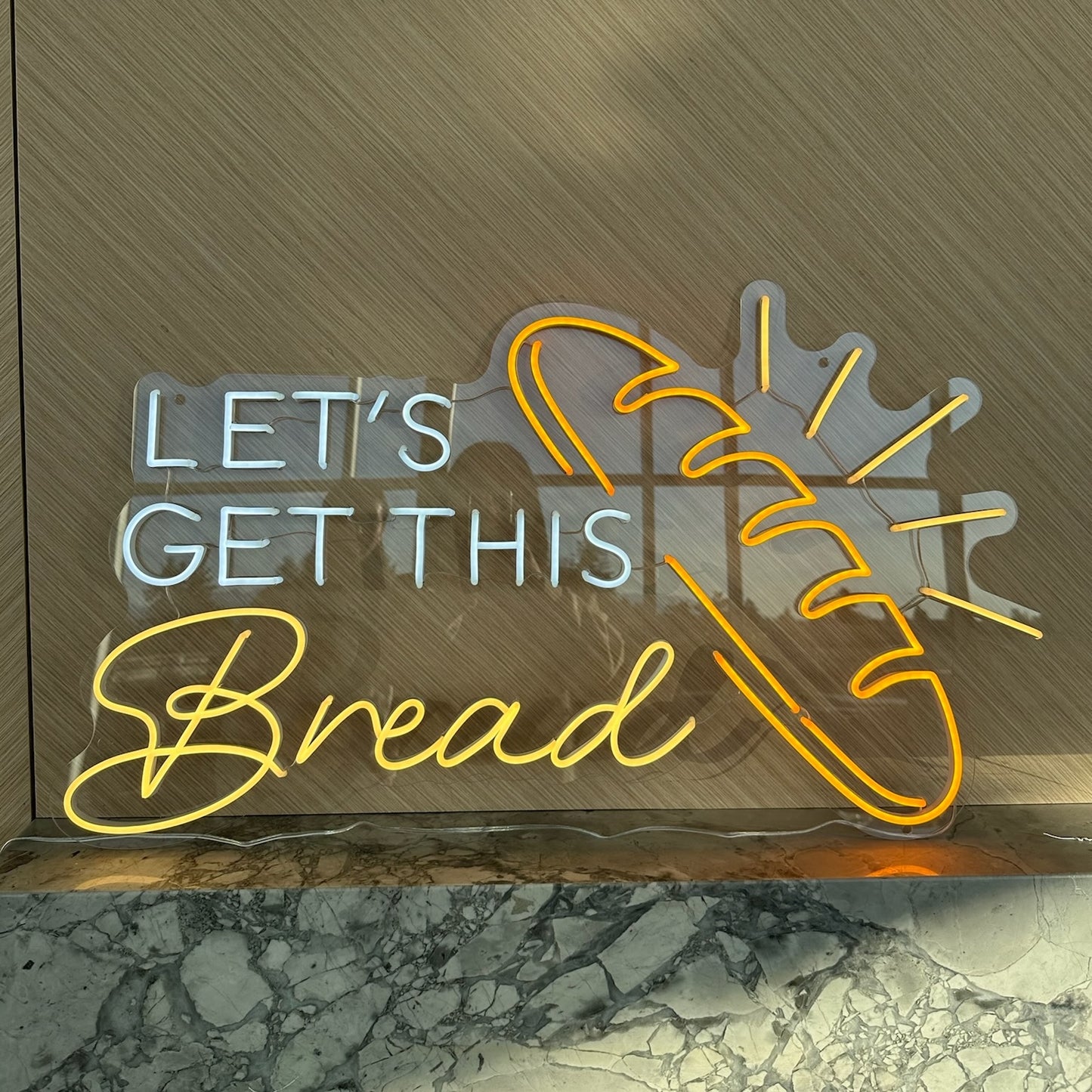 LET'S GET THIS BREAD — LED NEON SIGN