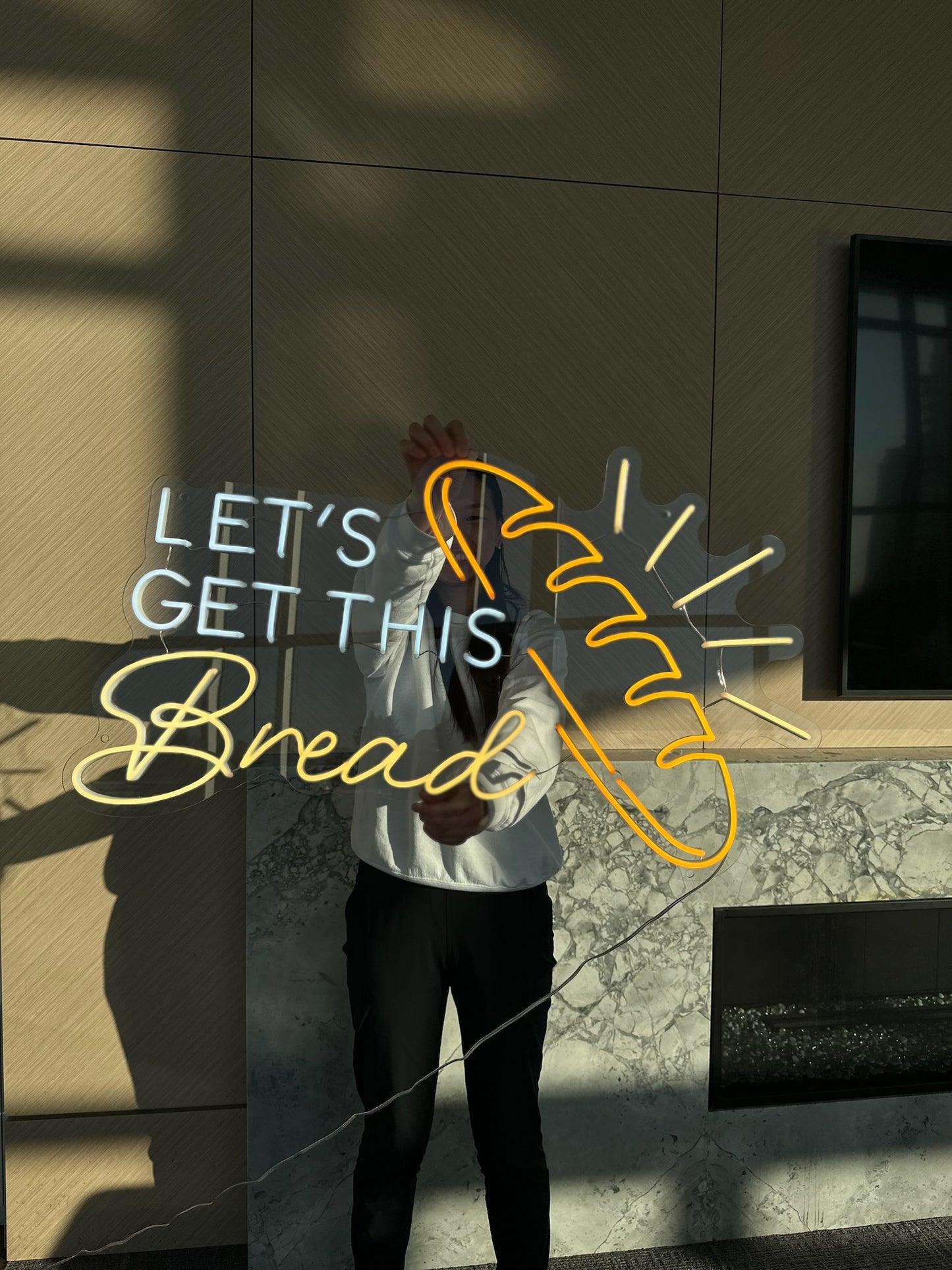 LET'S GET THIS BREAD — LED NEON SIGN