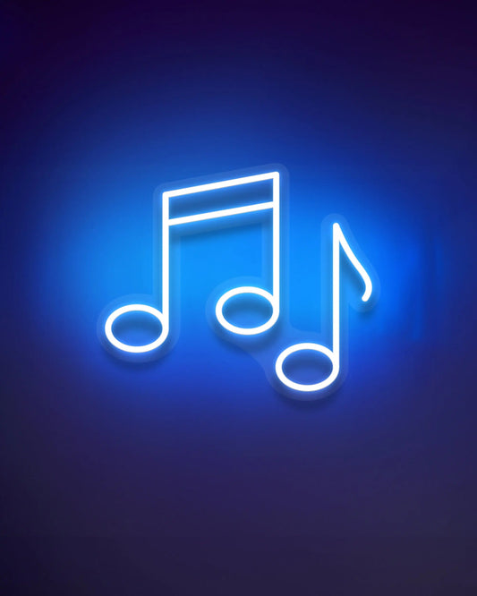 MUSIC NOTE NEON SIGN | LED NEON MUSIC WALL LIGHT Nightglow Studio