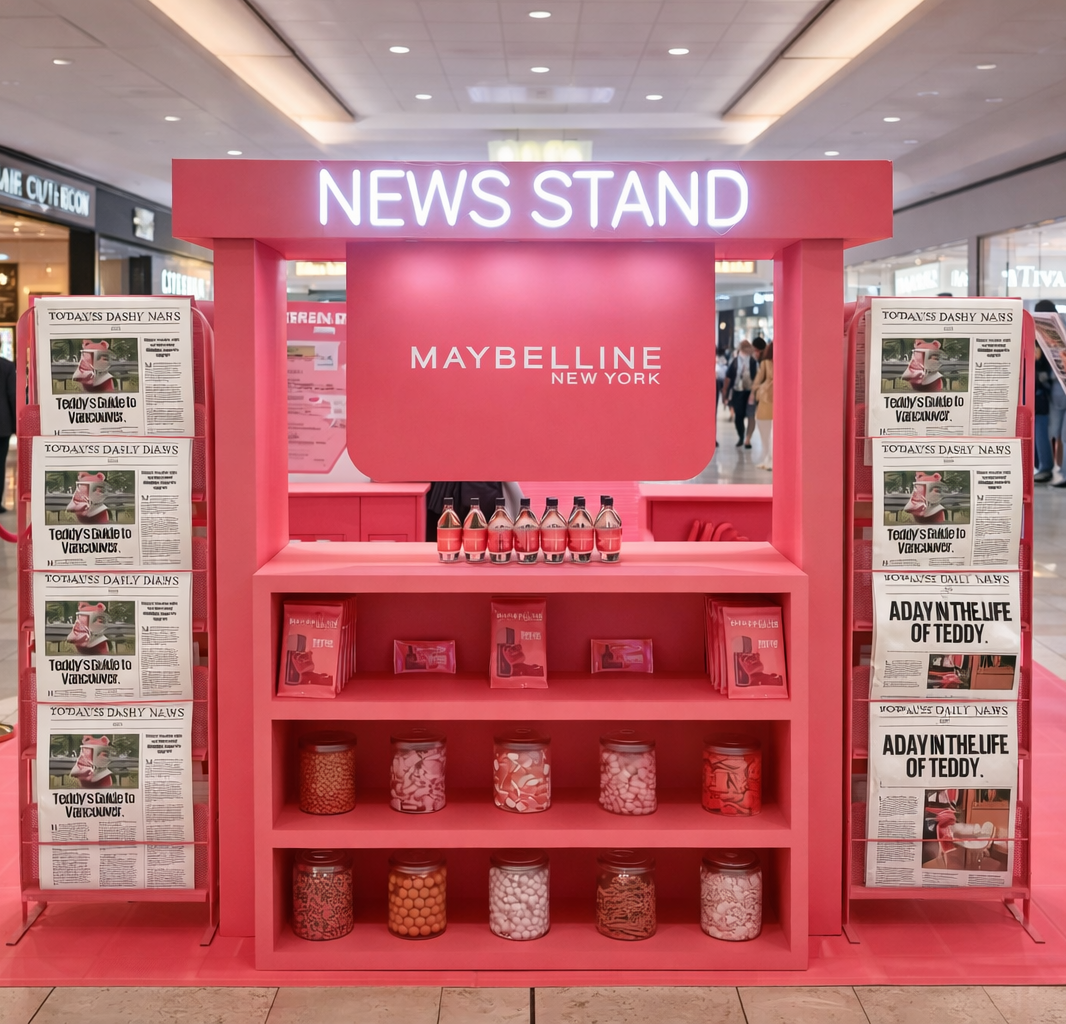 Teddy Soft Matte neon sign created by Nightglow Studio for Maybelline