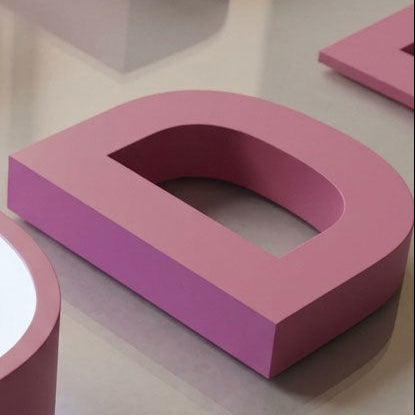 not illuminated signage 3D letters