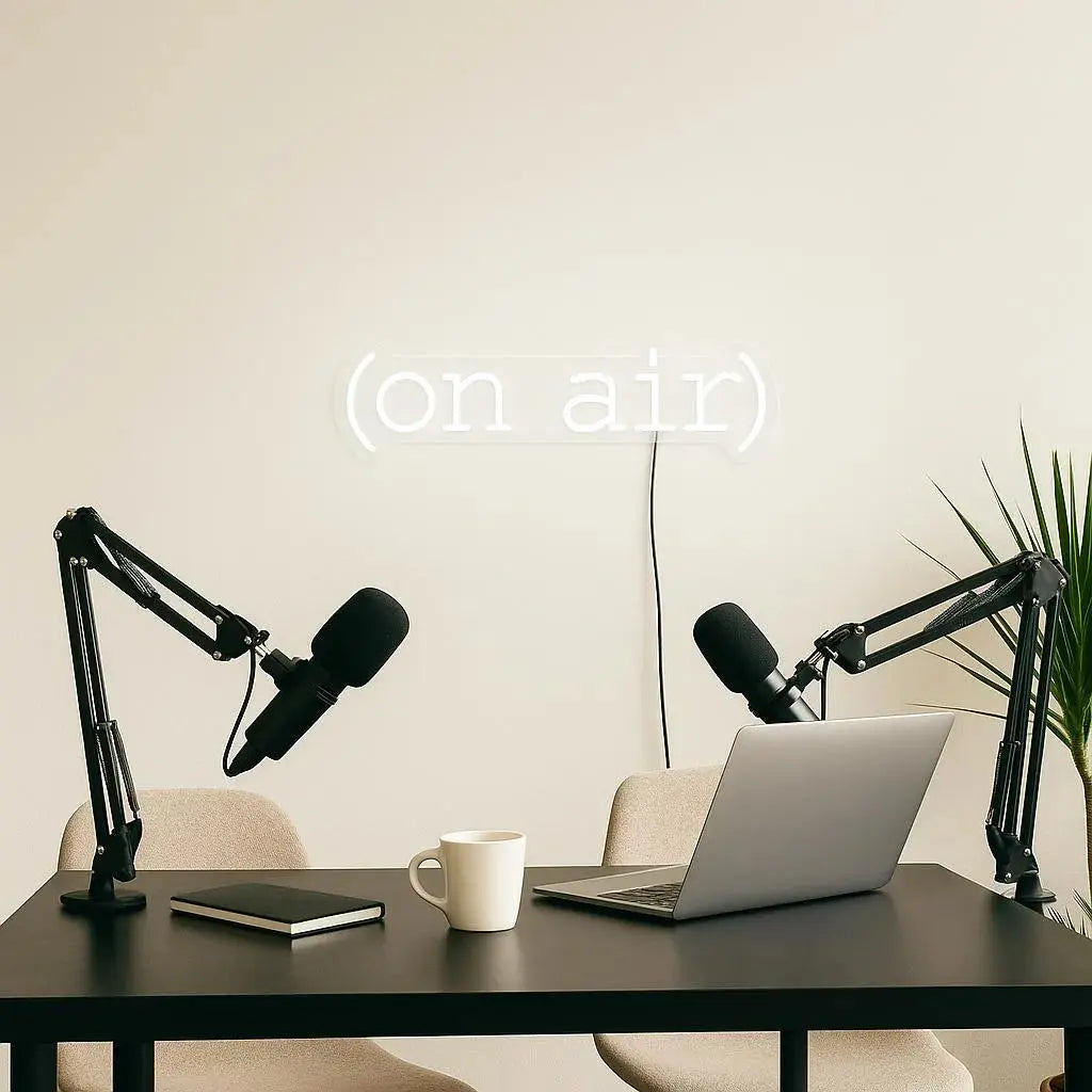 ON AIR NEON SIGN | PODCAST & STREAMING LED LIGHT | NIGHTGLOW STUDIO Nightglow Studio