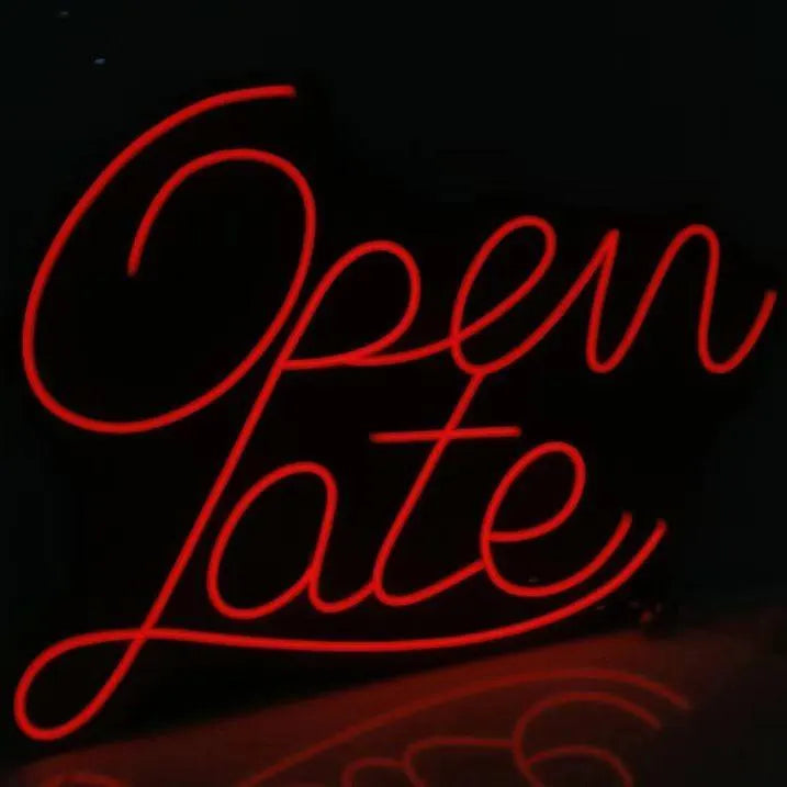 OPEN LATE SIGN — LED NEON SIGN
