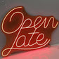 OPEN LATE SIGN — LED NEON SIGN