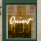 CURSIVE OUVERT SIGN — LED NEON SIGN