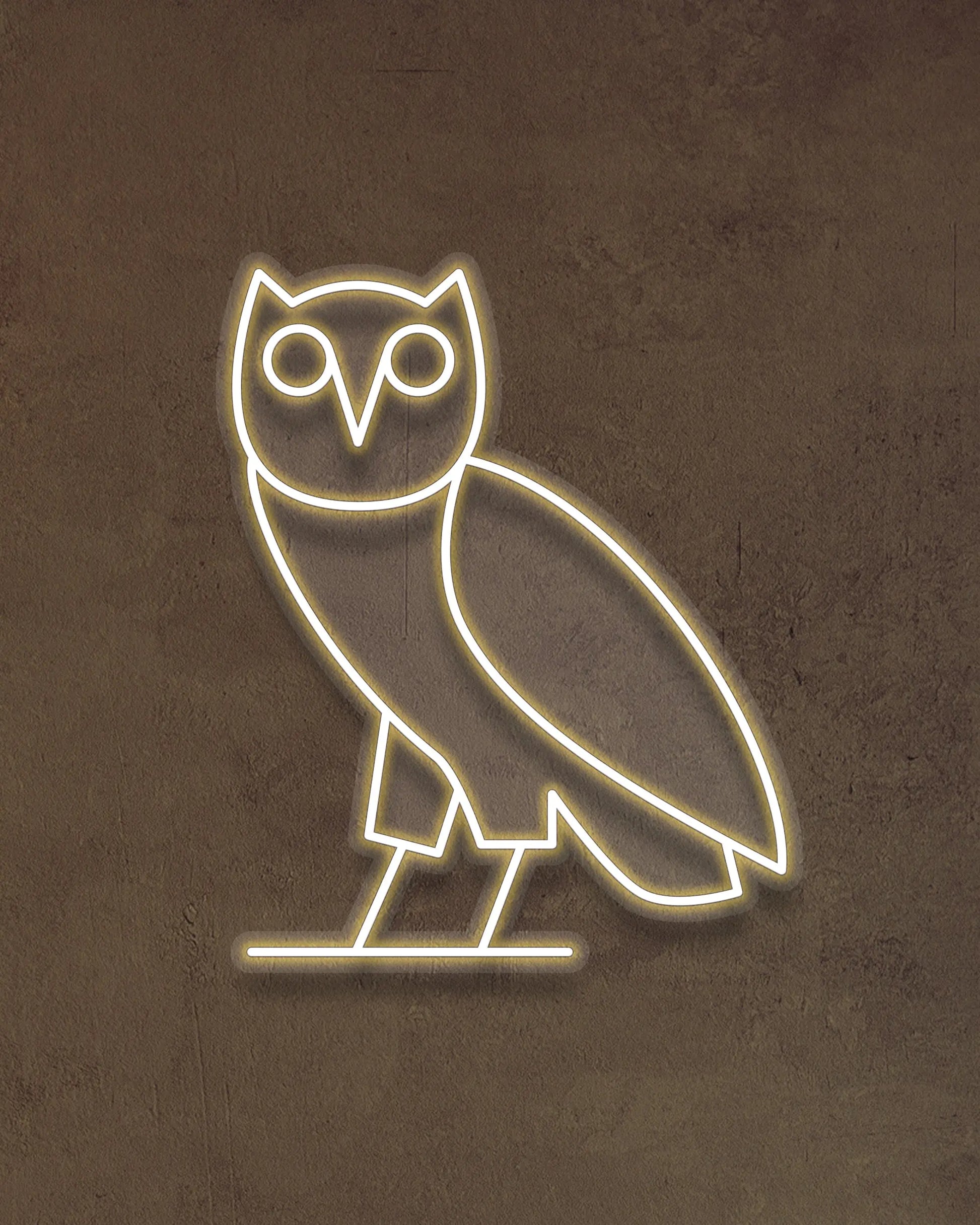 OVO OWL NEON SIGN | LED OWL LOGO WALL LIGHT Nightglow Studio