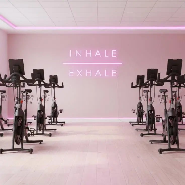 INHALE EXHALE — LED NEON SIGN FOR YOGA STUDIO Nightglow Studio