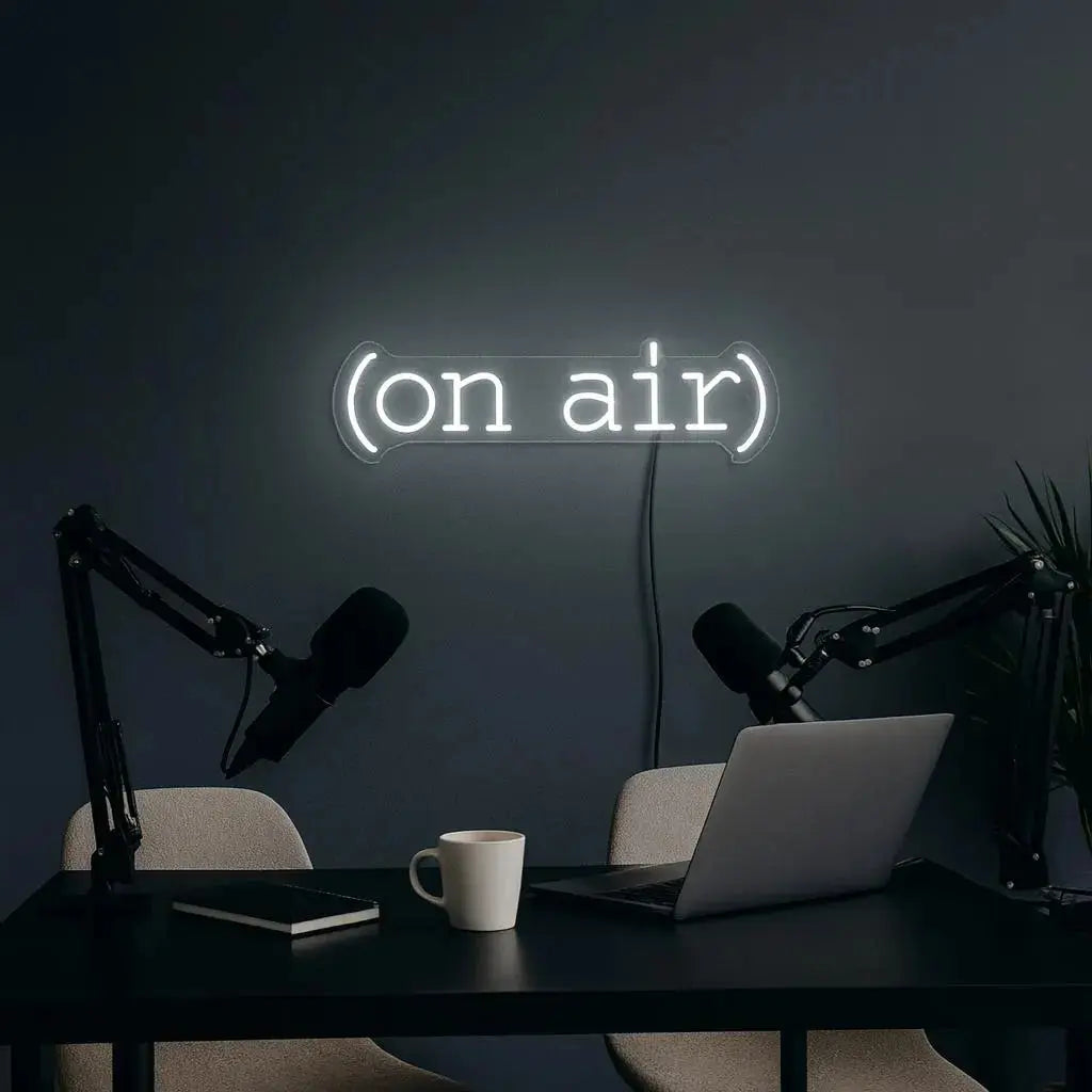 ON AIR NEON SIGN | PODCAST & STREAMING LED LIGHT | NIGHTGLOW STUDIO Nightglow Studio