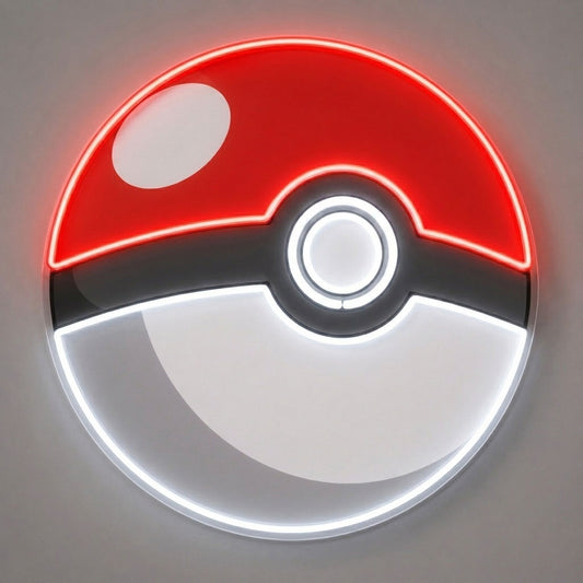 pokeball pokemon neon sign anime home decor