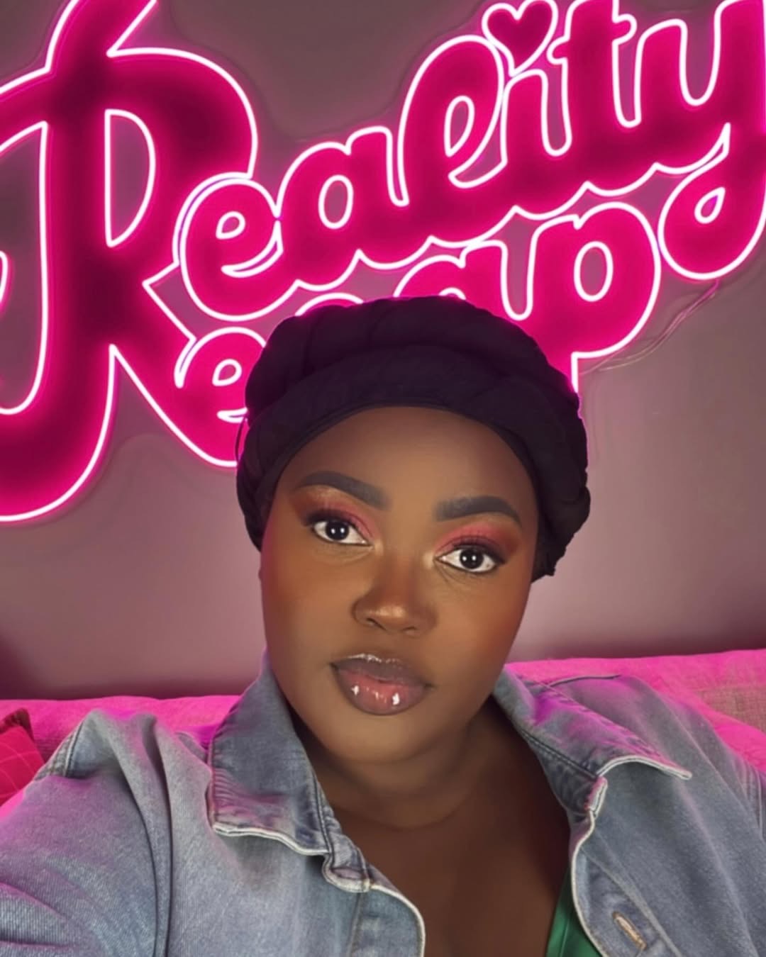 neon sign for podcast studio backdrop neon lighting