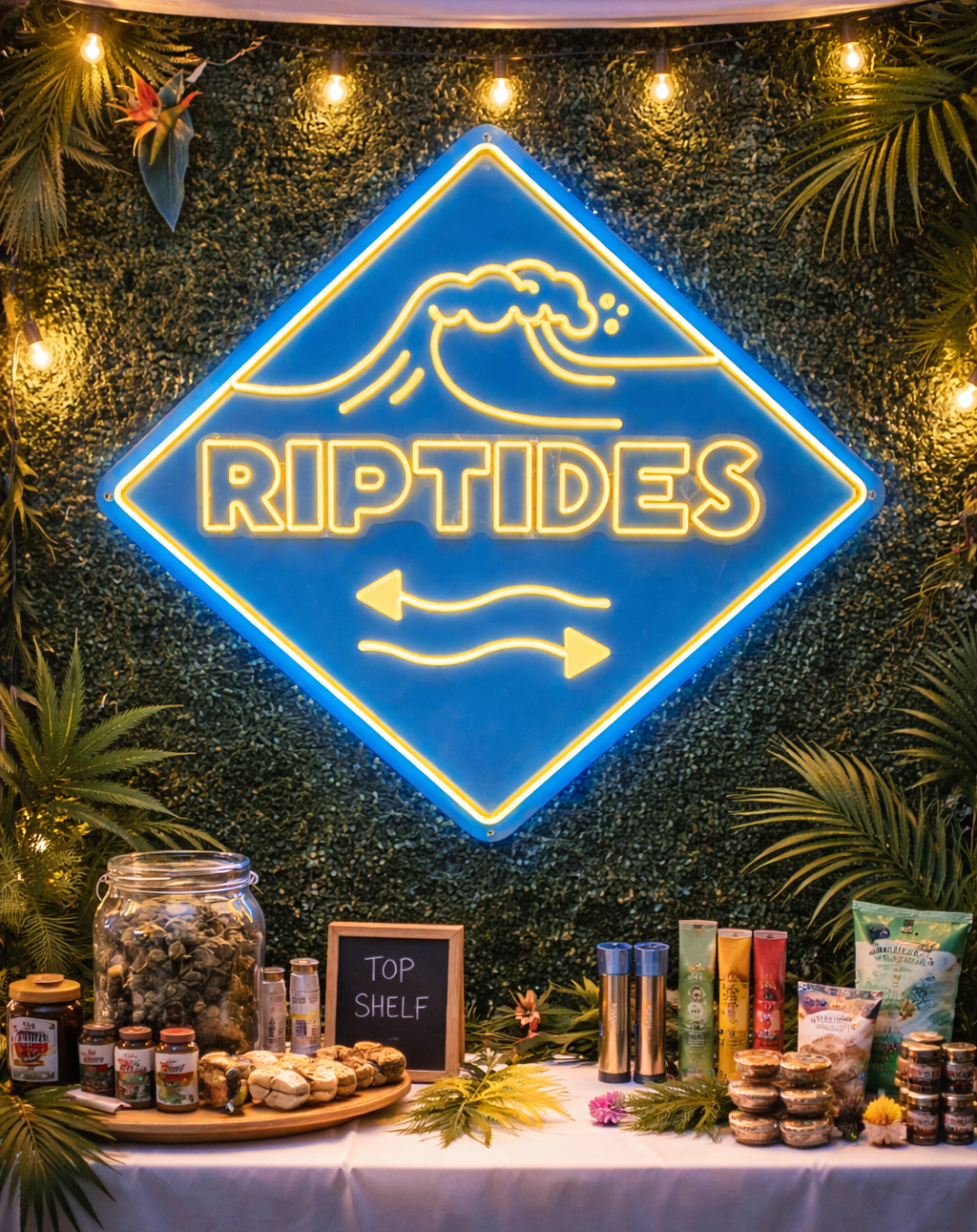 custom neon sign for cannabis store and vape shop