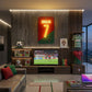 ronaldo soccer football jersey fan art neon sign ronaldo poster wall art 