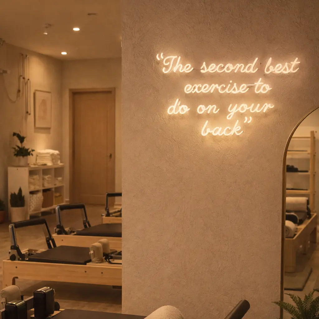 pilates yoga studio neon sign, neon sign for gym wall decor