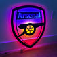 ARSENAL NEON SIGN | LED FOOTBALL CREST WALL LIGHT Nightglow Studio
