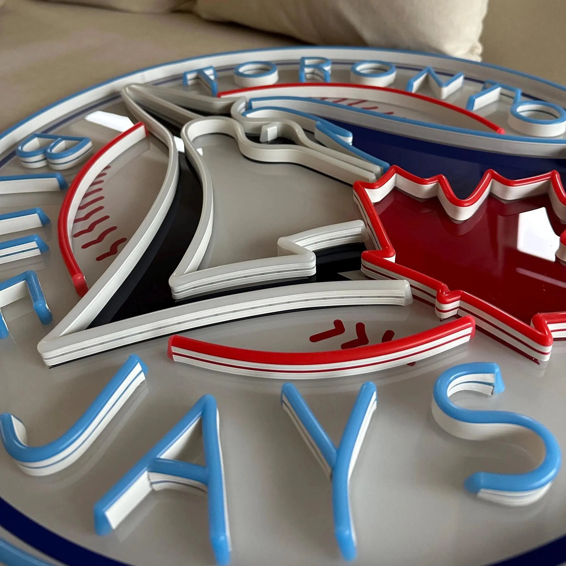 BLUE JAYS NEON SIGN | BASEBALL FAN LED SPORTS WALL LIGHT Nightglow Studio