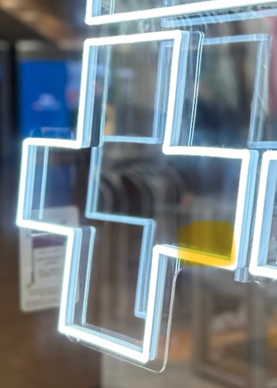 Modern Storefront Sign for Plus Shop – Nightglow Studio