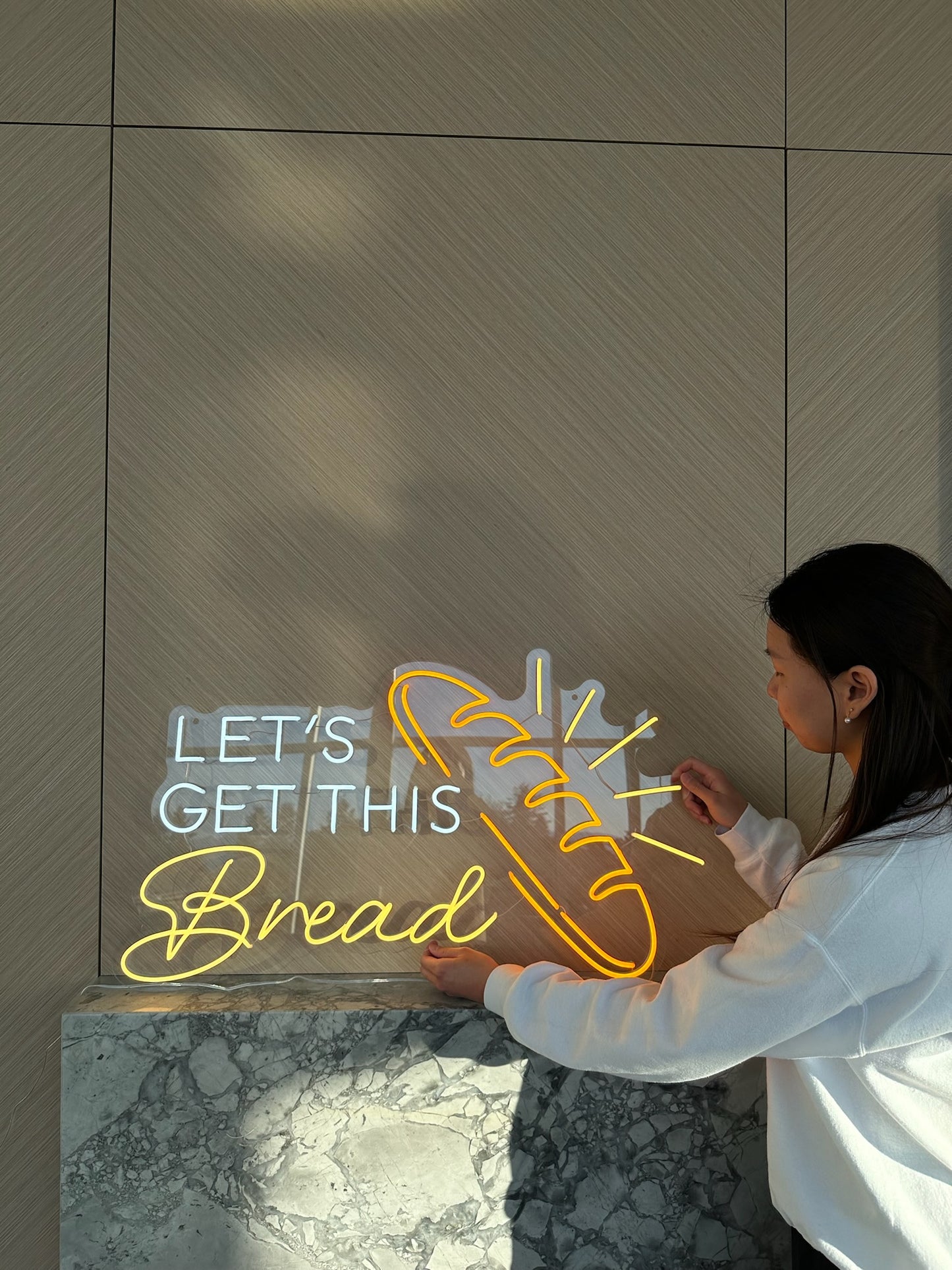 LET'S GET THIS BREAD — LED NEON SIGN