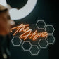 the hyve neon sign for tattoo studio and parlor, neon sign for tattoo storefront