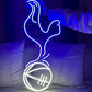 tottenham spur football team logo neon sign soccer team fan art