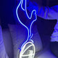 tottenham spur football team logo neon sign soccer team fan art