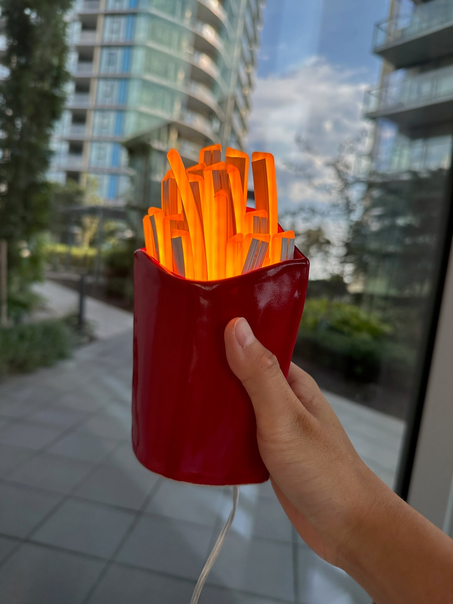 NEON FRIES SCULPTURES NIGHTGLOW ORIGINAL— LED NEON SIGN