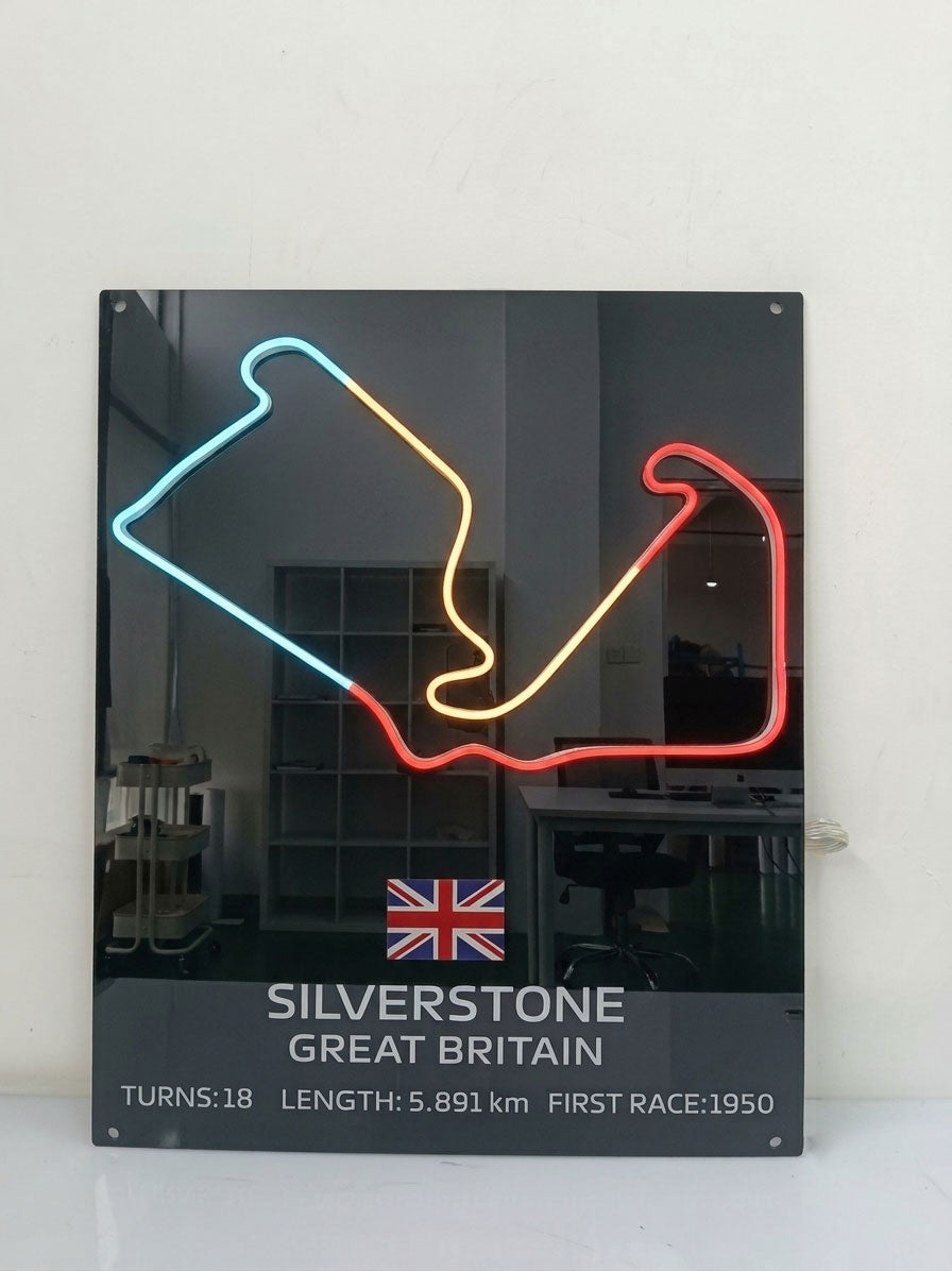 F1 SILVERSTONE GRAND PRIX LED NEON SIGN— LED NEON SIGN Nightglow Studio