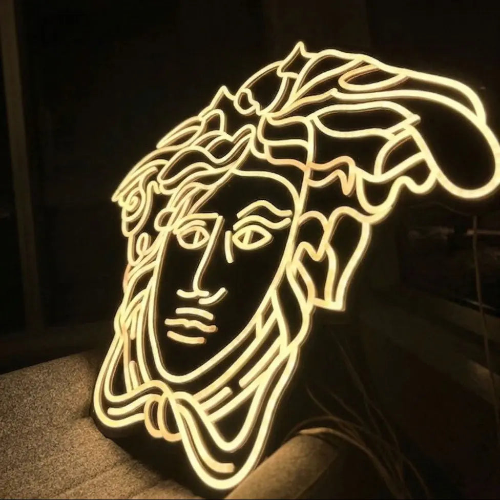 versace medusa logo LED neon sign 