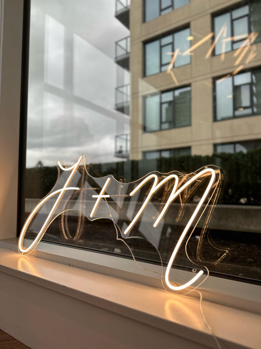 INITIALS NEON SIGN — LED NEON SIGN