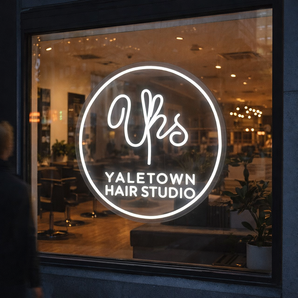hair salon beauty salon neon sign lighting